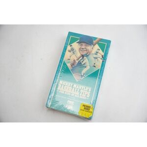 1986 Mickey Mantle's Baseball Tips for Kids of All Ages VHS Tape New Sealed